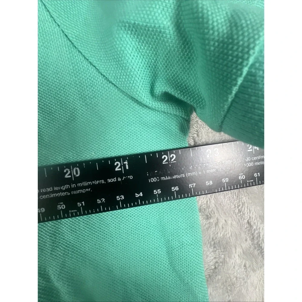 Polo Ralph Lauren Green Custom Slim Fit Pink Pony Polo Shirt Men's Size XL NWT